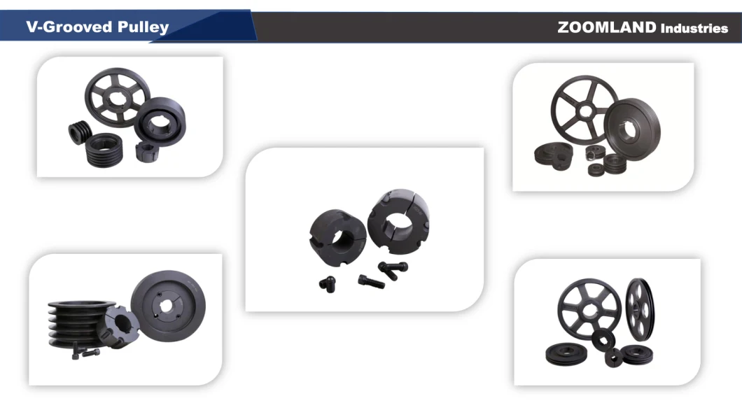 V-Belt Pulley Wheel Spz Series Cast Iron Sheaves Pulley Grooves Belt Pulley