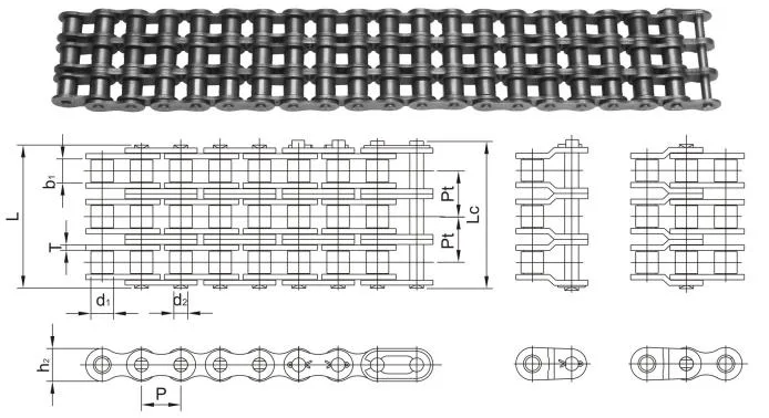 Candado Paso 40-1 Transmission Industrial Roller Chain 08A-1 08b-1 Cadena 25-1 04c-1 Chain 35-1